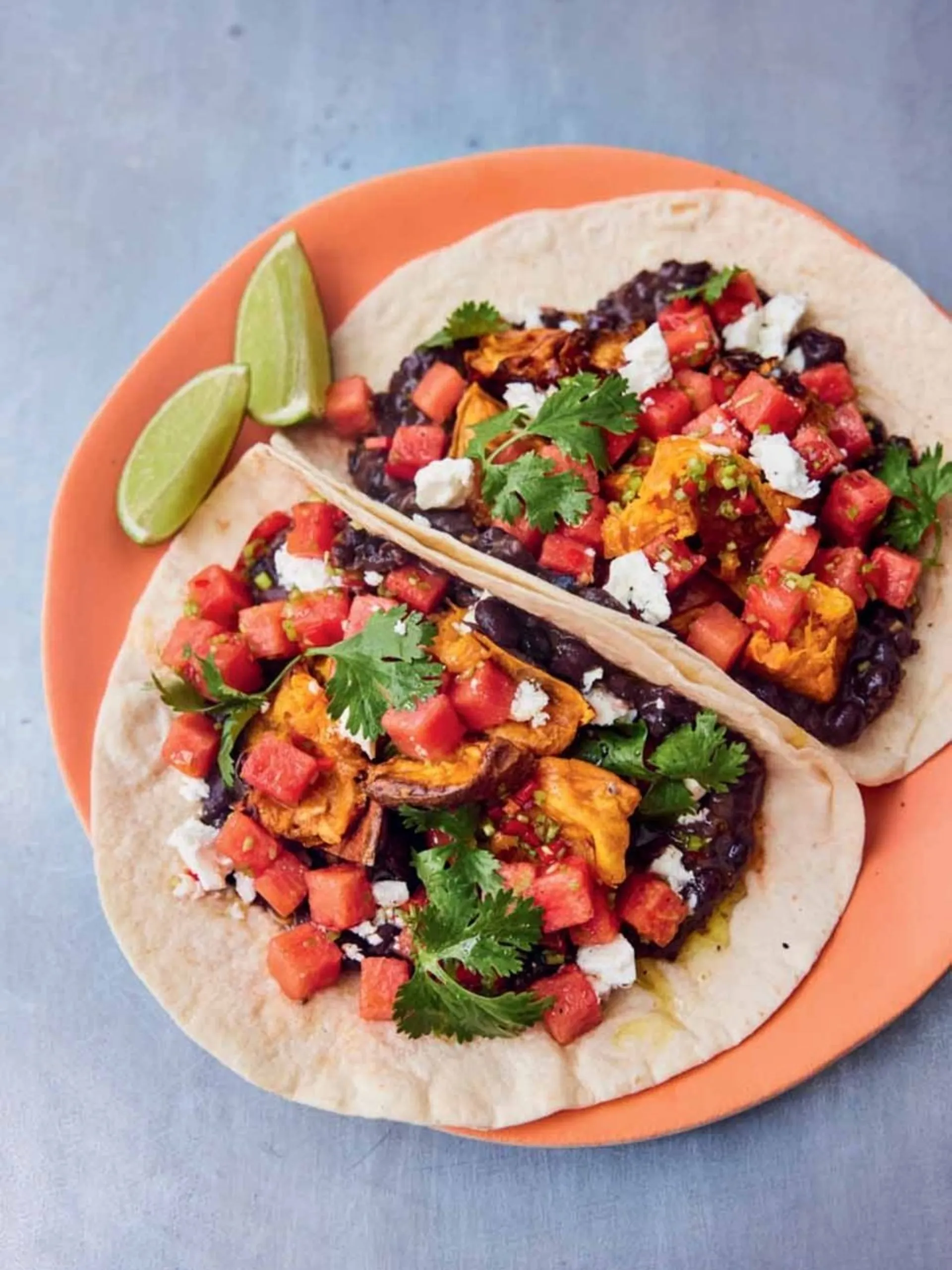 Sweet potato & black bean tacos